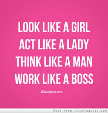 a lady think like a boss es esgram