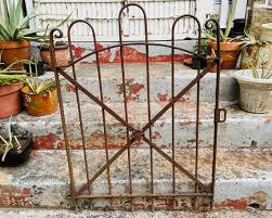Vintage Wrought Iron Garden Gate Iron
