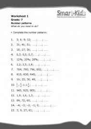 Select sixth grade science worksheets from the list below for free download of 6th grade science worksheets with answer key. Grade 7 Maths Worksheet Number Patterns Smartkids