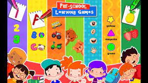 kids pre learning games apps on