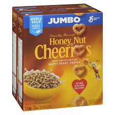 general mills cheerios honey nut jumbo