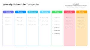weekly schedule powerpoint template