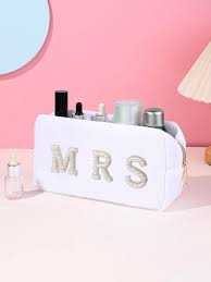 bride letter patch cosmetic toiletry