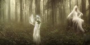 a ghost lady of the forest with wood spirit in the | Stable Diffusion |  OpenArt