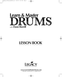 learn master drums lesson book