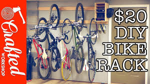 Bike racks can assume different shapes that serve different purposes. Diy Bike Rack For 20 Bike Storage Stand Cabinet For Garage Crafted Workshop Youtube