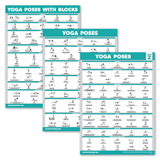 beginner yoga position exercise charts