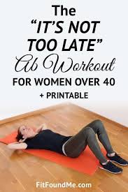 ab workout for women over 40
