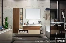 brown melamine modern custom bathroom