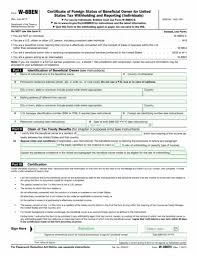 irs w 8ben form template fill