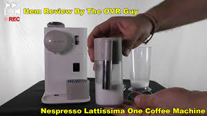 nespresso lattissima one coffee machine