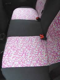 Audi A3 A4 Car Seat Covers Pink Paisley