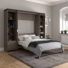 shelving units with drawers wall bed