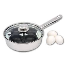 stainless steel egg poacher 4 cup