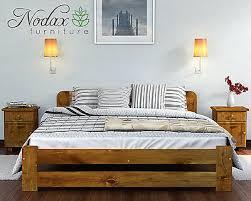 nodax super king size bed 6ft wooden