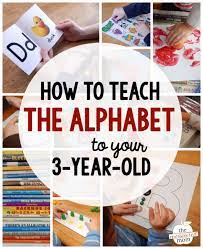 teaching the alphabet to your 3 year