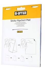 Bi Office Tabletop Self Stick Flipchart Pad 20 Sheets 70 Gr M Paper 58 5 X 50 Cm