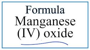 Manganese dioxide is a moderately strong oxidizing agent, and is used as such in the lab. How To Write The Formula For Manganese Iv Oxide Or Manganese Dioxide Youtube
