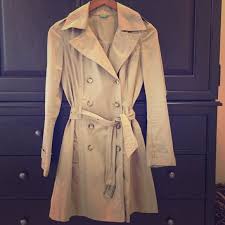 Benetton Trench Coat Great Condition Worn Only Few Times