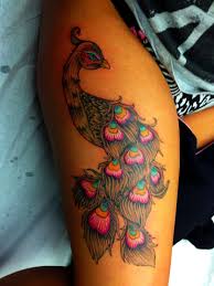 Talk about a rangoli or a traditional cloth embroidery or even a mehndi design, and peacocks form the best mehndi designs of all. Thigh Piece Love Peacock Tattoo Leg Tattoos Women Thigh Piece Tattoos