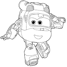 Super Wings Dizzy greets police-style Coloring Pages - Cartoons Coloring  Pages - Coloring Pages For Kids And Adults