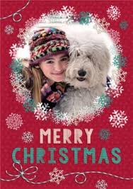 Over 1,001,160 merry christmas pictures to choose from, with no signup needed. Red And Green Snowflake Border Personalised Photo Upload Merry Christmas Card Moonpig