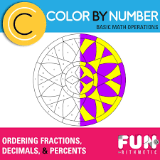 Ordering Rational Numbers Color By