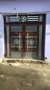 normal hinged iron main gate for house