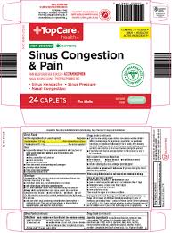 Topcare Sinus Congestion And Pain Tablet Film Coated