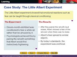 Classical Conditioning  Operant Conditioning  and Observational     John Watson of John Hopkins University Hospital performed the  Little Albert   experiment    