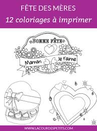 Coloriage joyeux anniversaire a colorier dessin a imprimer. 12 Coloriages Pour La Fete Des Meres Avec Un Cadeau La Cour Des Petits