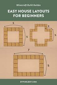4 simple minecraft house layout ideas