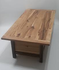 Custom Rustic Hickory Coffee Table
