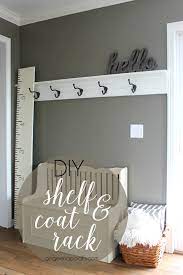 Diy Shelf Coat Rack Tutorial