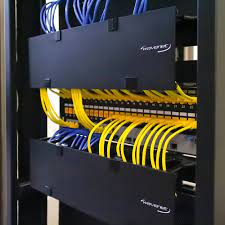 sided 2u horizontal cable manager