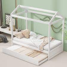 house canopy bed with trundle bed