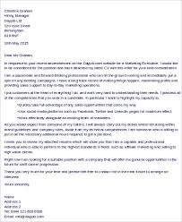 Entry Level Marketing Executive Cover Letter Research