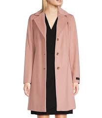 Donna Karan Single Ted On Front Wool Cashmere Blend Reefer Coat 10