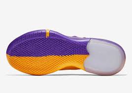 Check out the mismatched purple and gold zoom kobe vii sneakers from nike. Nike Kobe Ad Lakers Pack Gold Purple Release Info Sneakernews Com