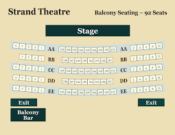 seating charts strand theatre