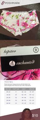 Enchanted Floral Hipster Underwear Size 0x 1x Enchanted