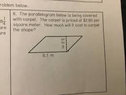 answered 6 the parallelogram below is