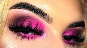 easy neon pink eyeshadow tutorial tia