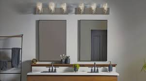 Bathroom Vanity Lights Above Mirror Image Of Bathroom And Closet