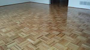 teak parquet floor repaired