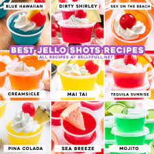 the best boozy jello shots belly full