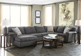 ambee slate 3pc laf chaise sectional