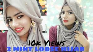 hijab with earrings eid occasion and