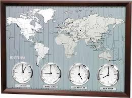 Time Zone Clock Clock Wall Decor