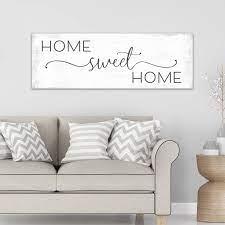 Sign Home Sweet Home Canvas Wall Art